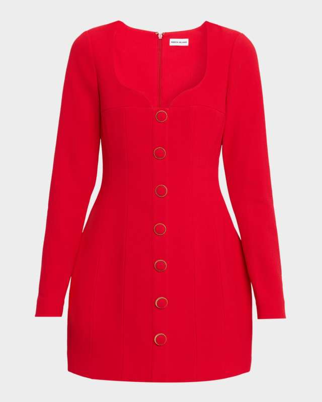 Cameron Sweetheart Crepe Mini Dress